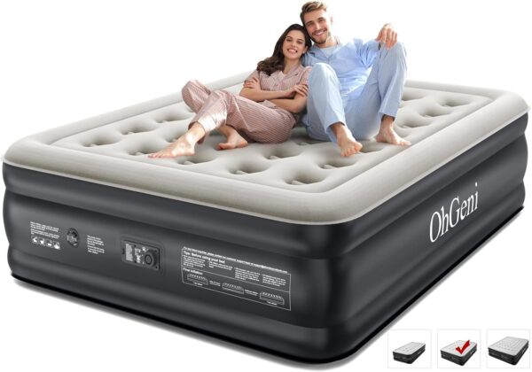 OhGeni Queen Air Mattress with Built-in Pump